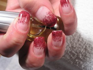 csillámos zselés díszítés